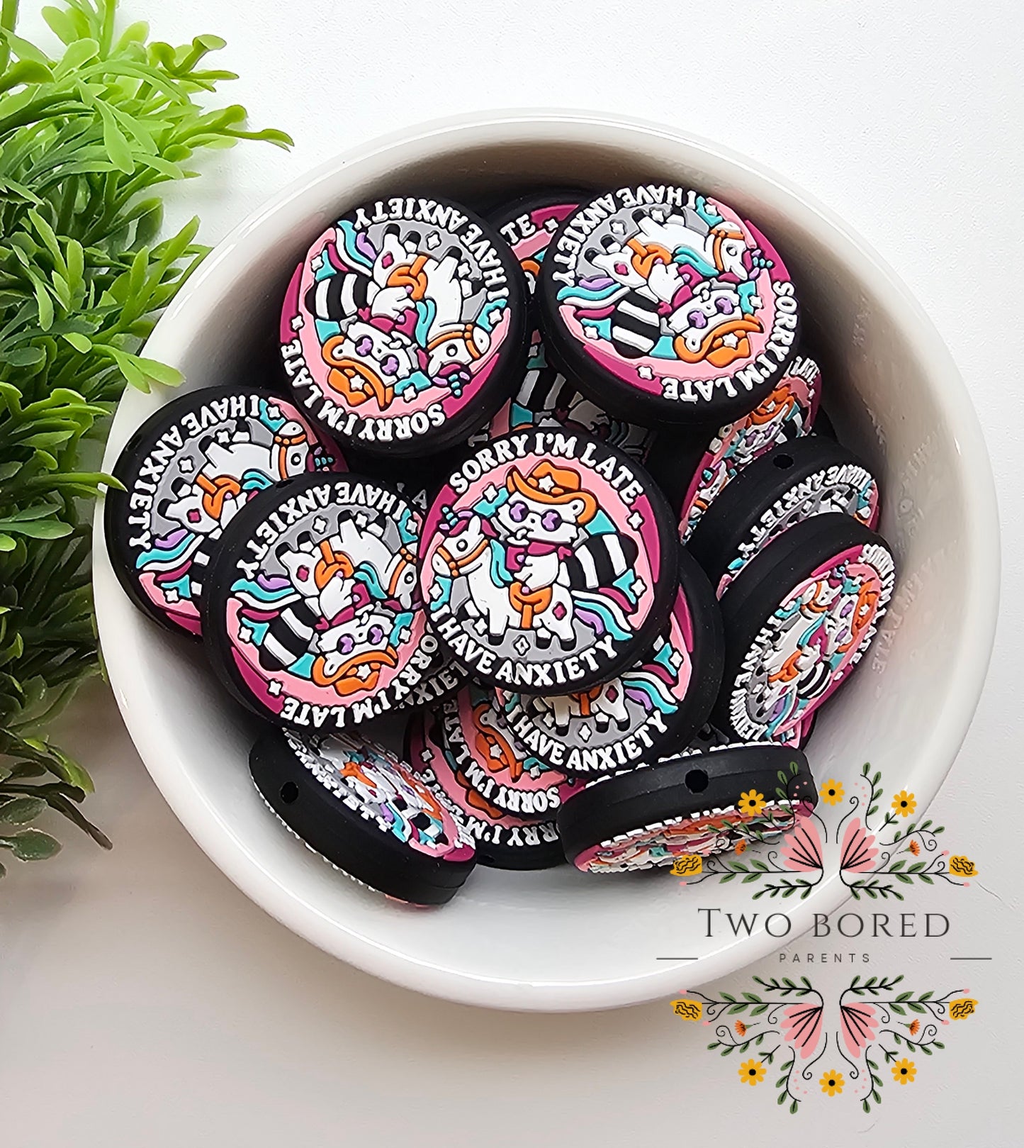 Anxiety Cat Focal Bead