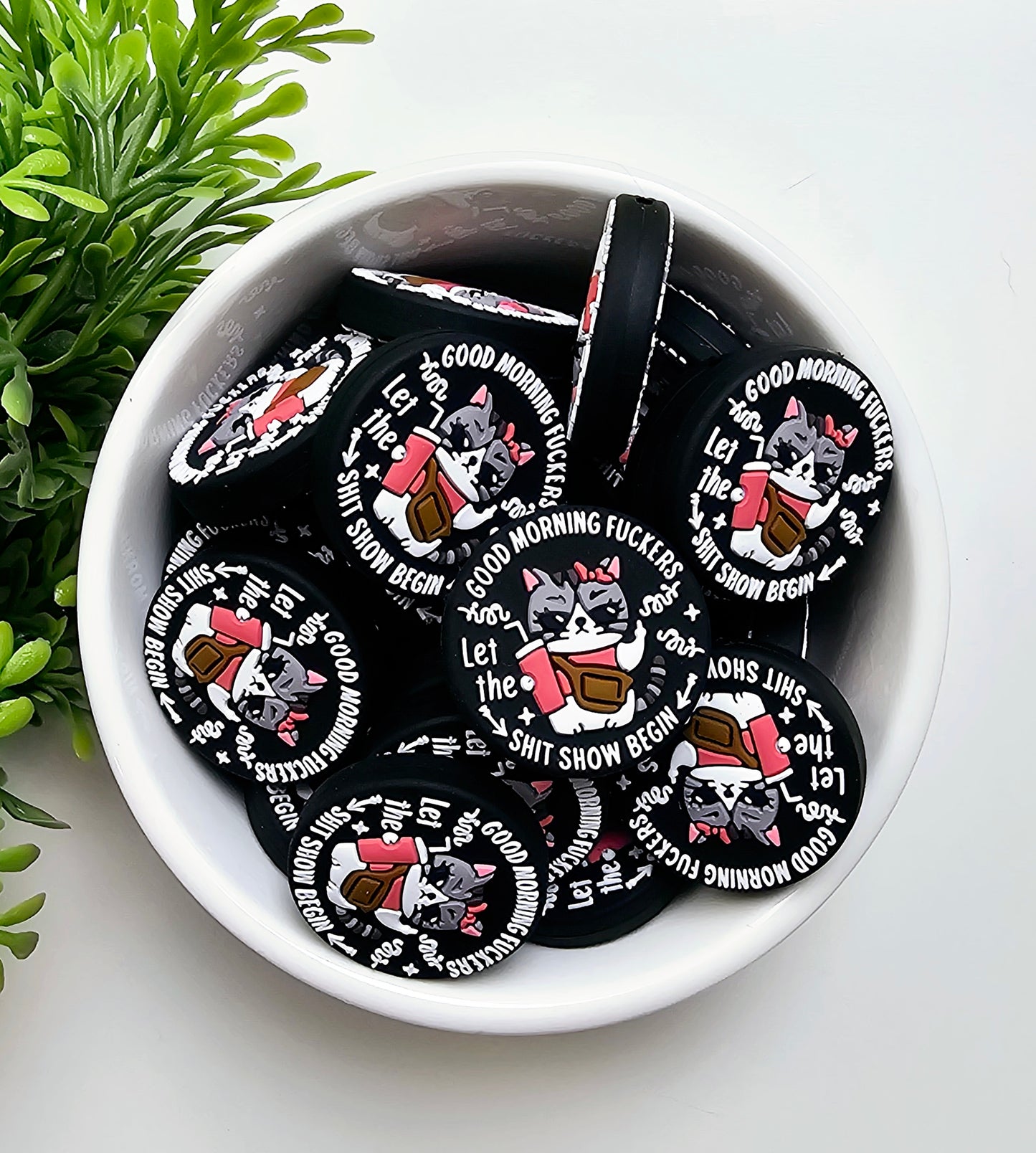 Grumpy Cat Focal Bead