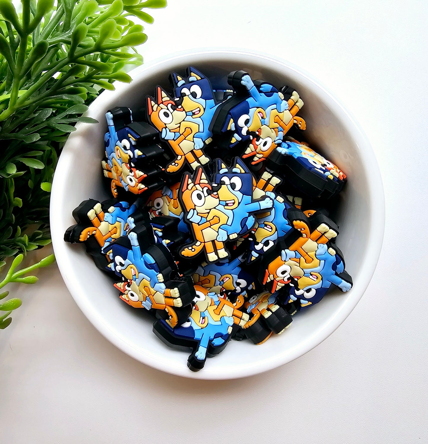 Bingo & Bluey Focal Bead