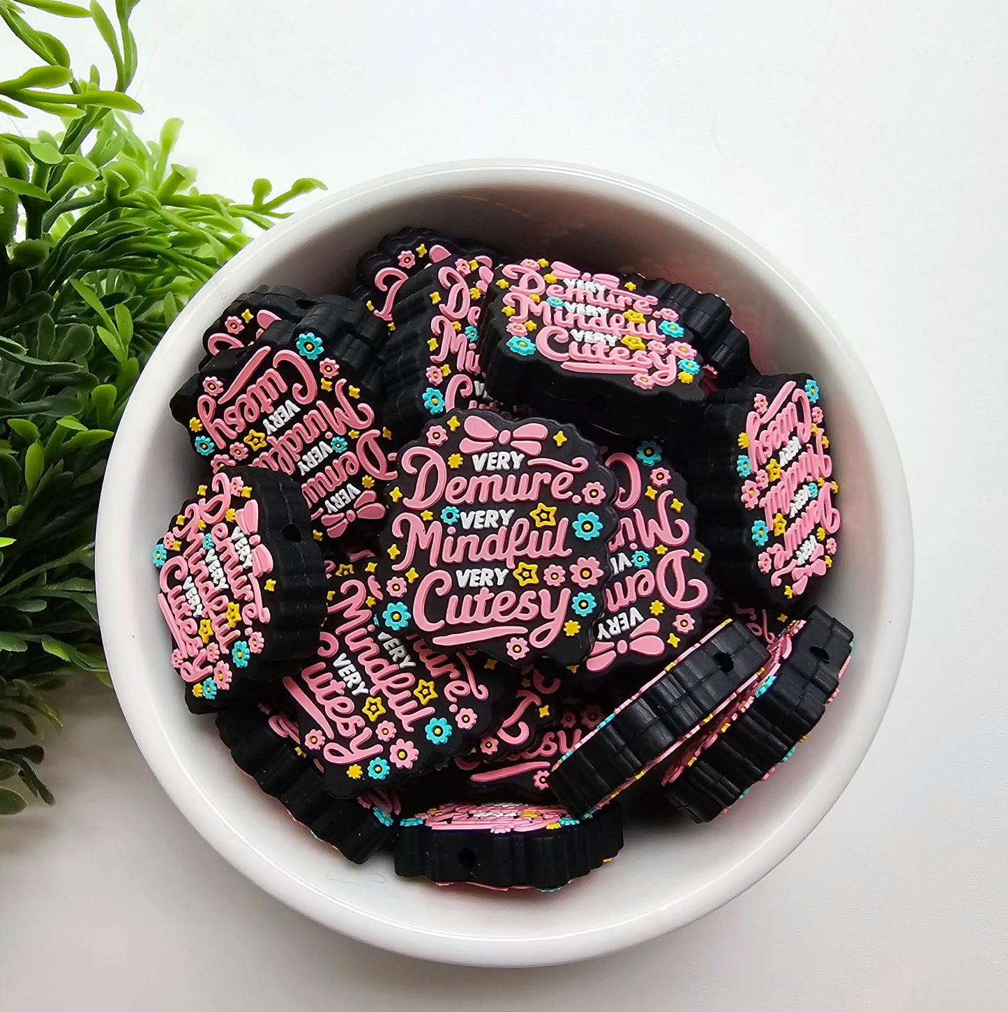 Very Demure, Very Mindful Focal Bead