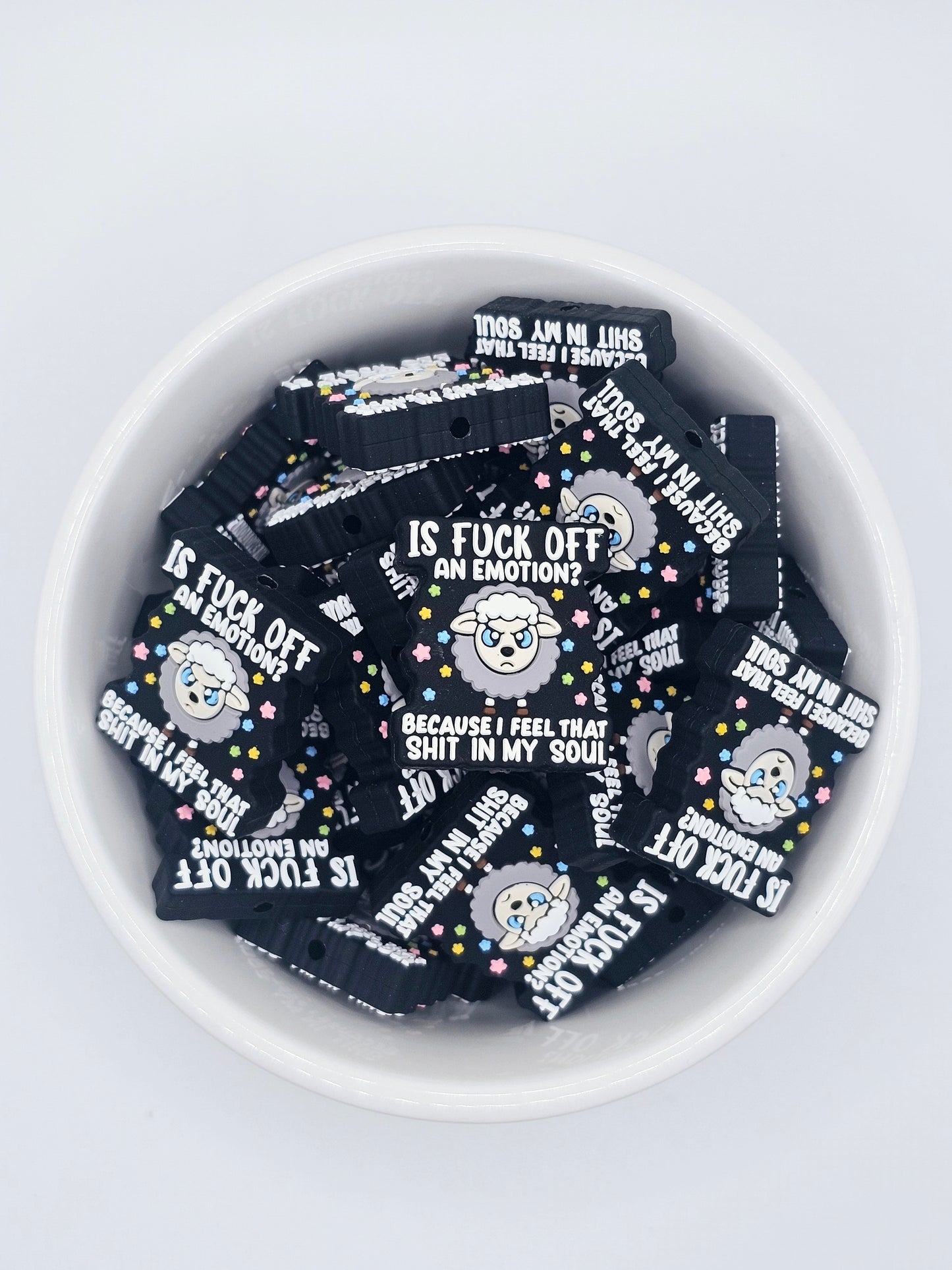 F Off Sheep Focal Bead