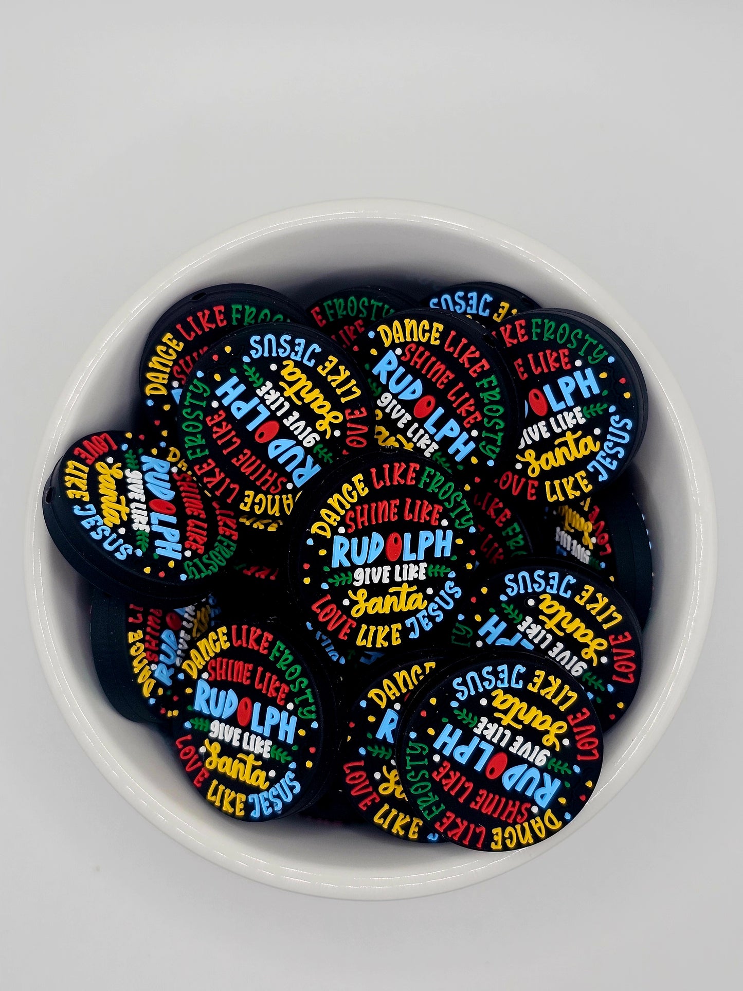 Love Like Jesus Christmas Focal Bead