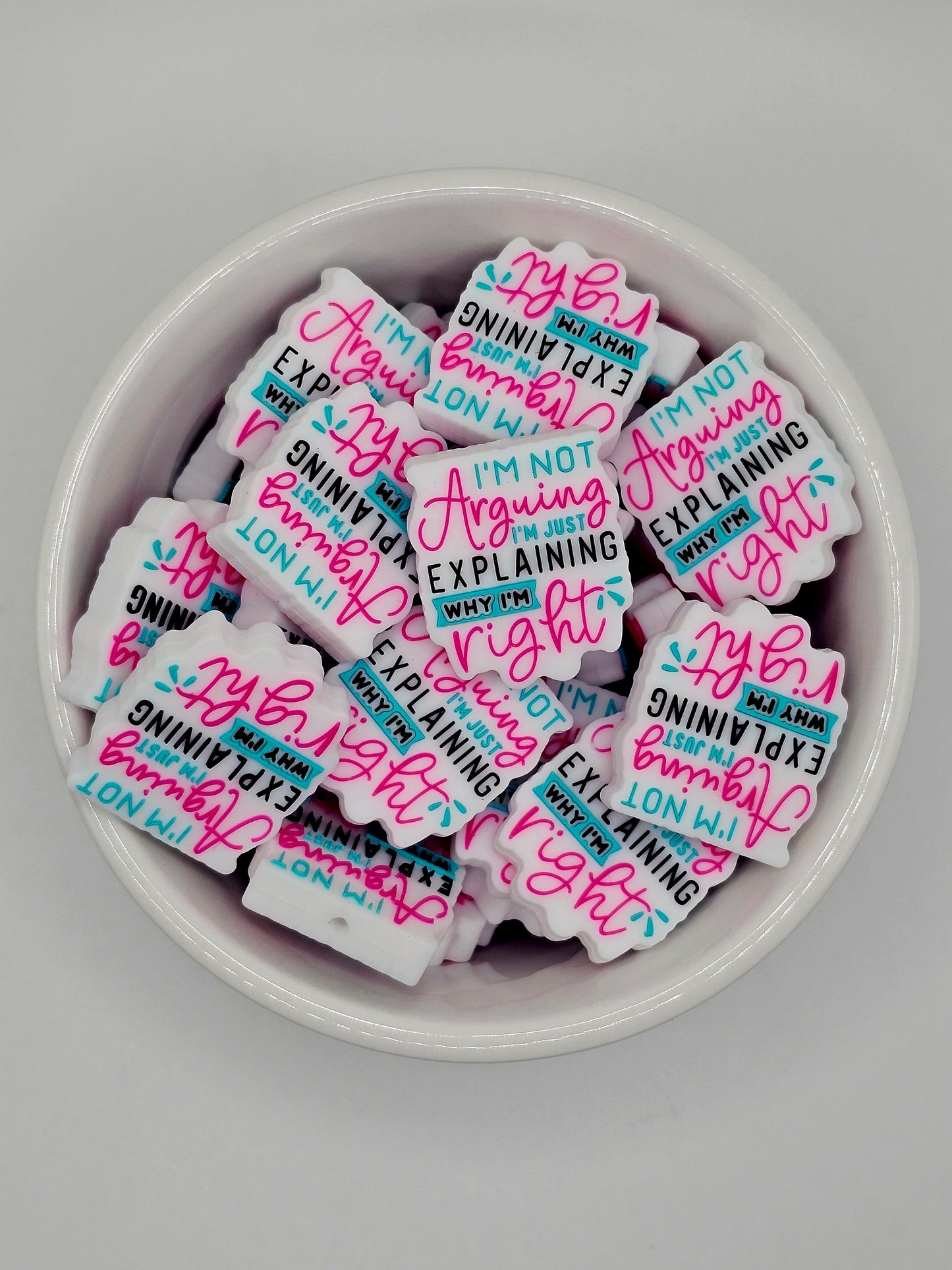 I'm Not Arguing Focal Bead