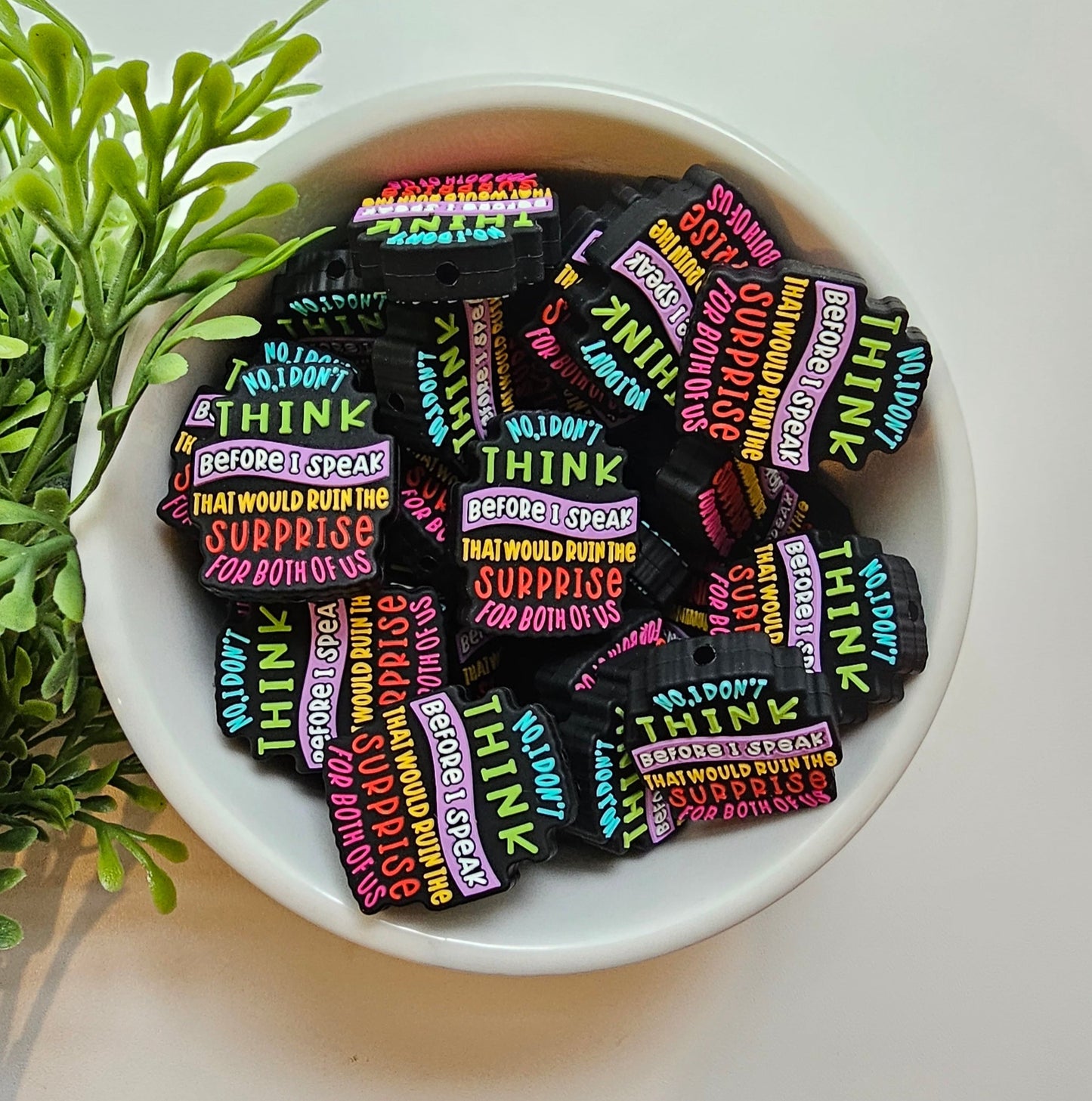 Think Before I Speak Focal Bead