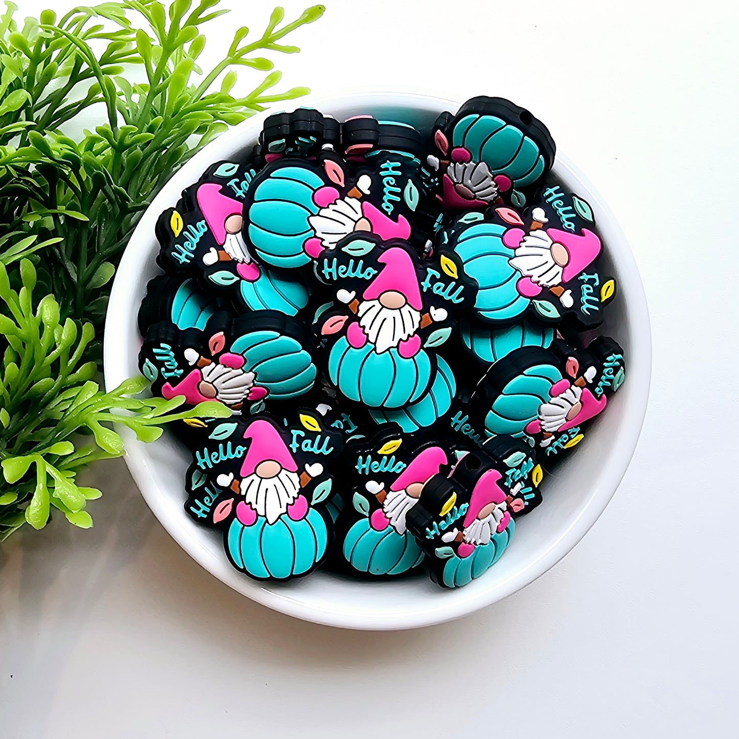 Hello Fall Gnome Focal Bead