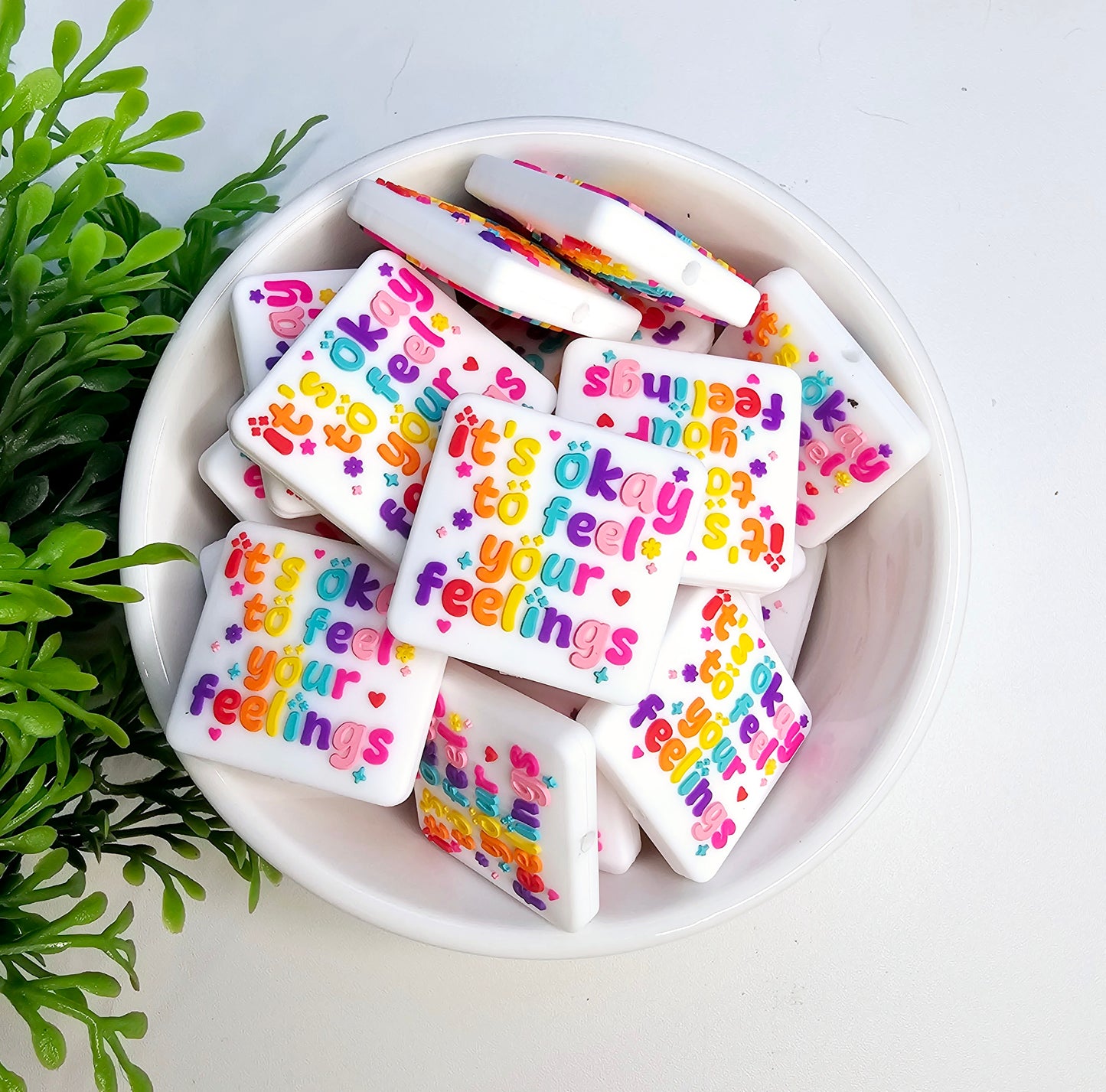 It's Okay to Feel Your Feelings Focal Bead