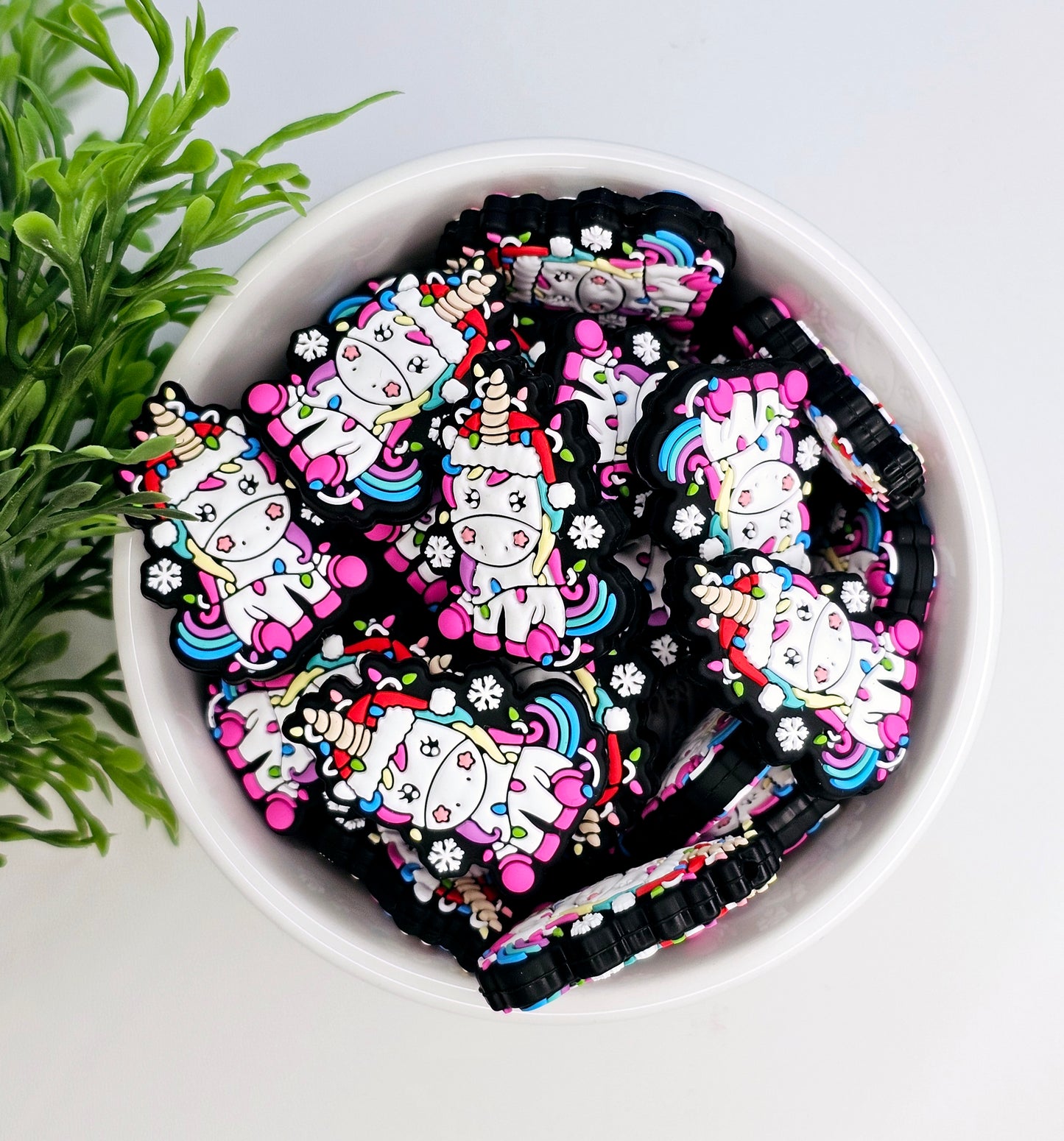 Merry Unicorn Focal Bead