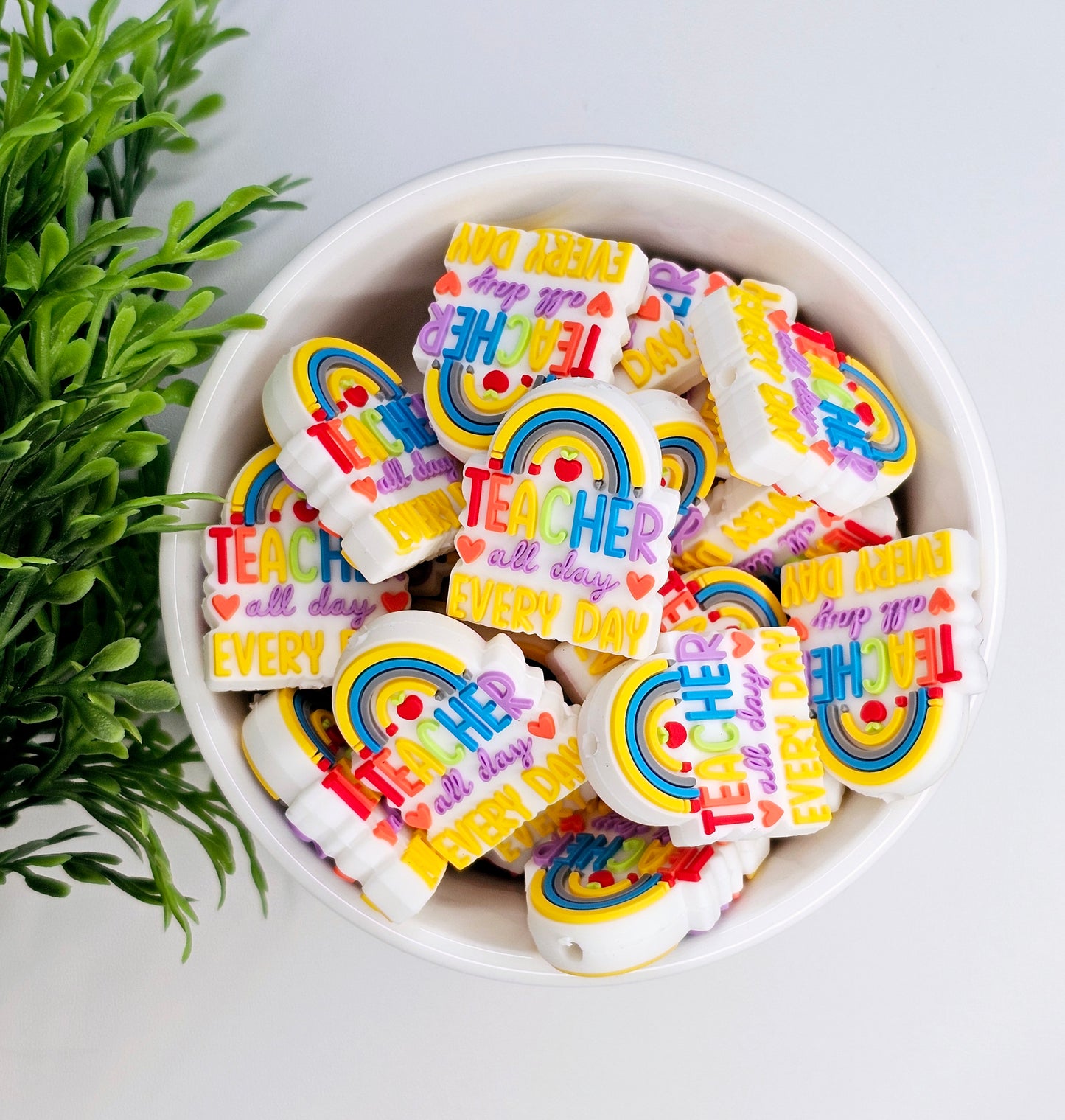 Teacher All Day Every Day Focal Bead