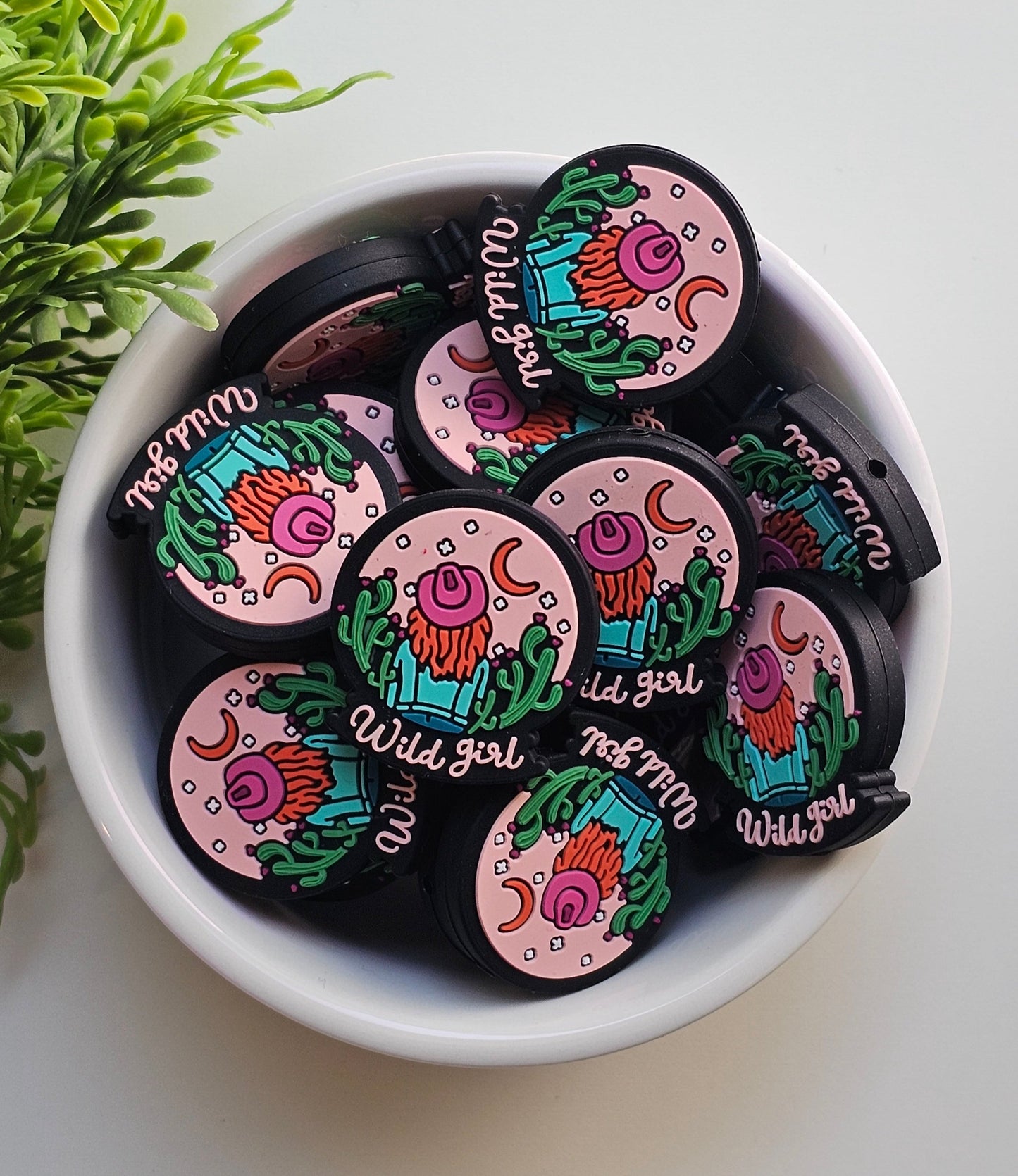 Wild Girl Focal Bead