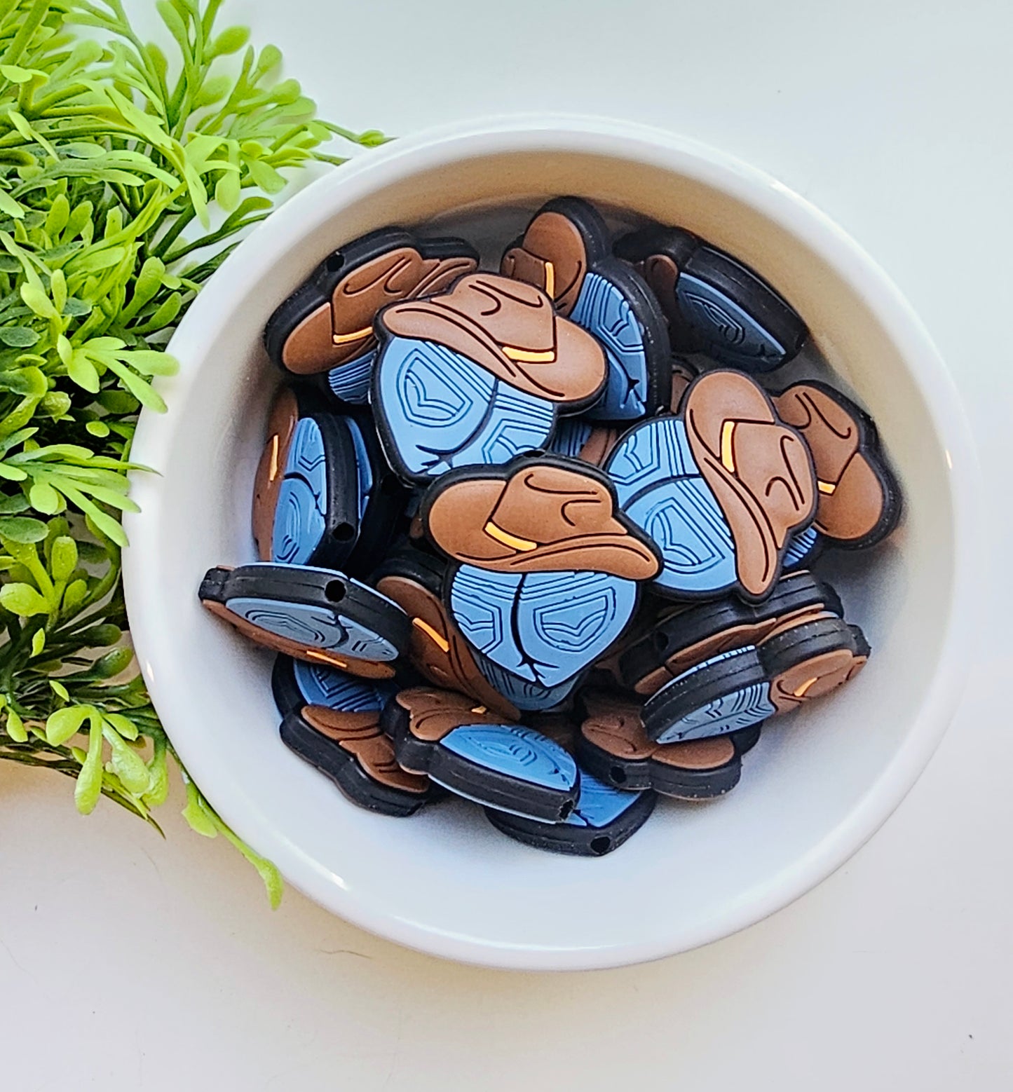 Denim Tush Focal Bead