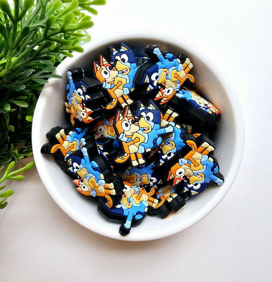 Bingo & Bluey Focal Bead