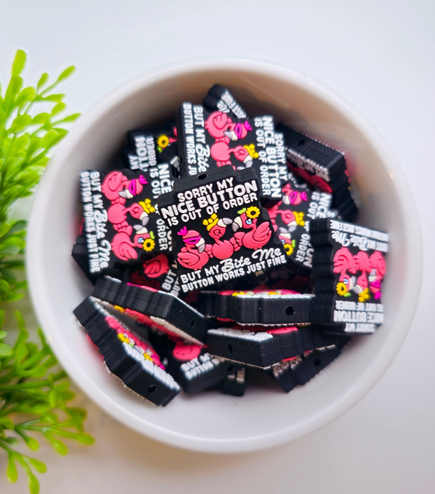 Nice Button Focal Bead