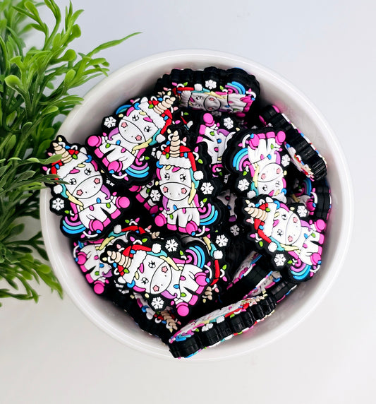Merry Unicorn Focal Bead