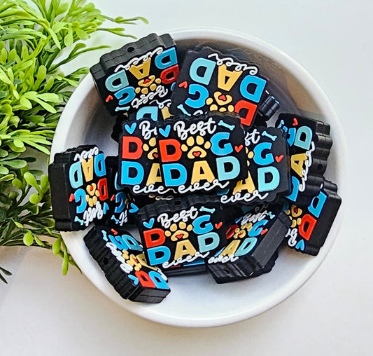 Dog Dad Focal Bead